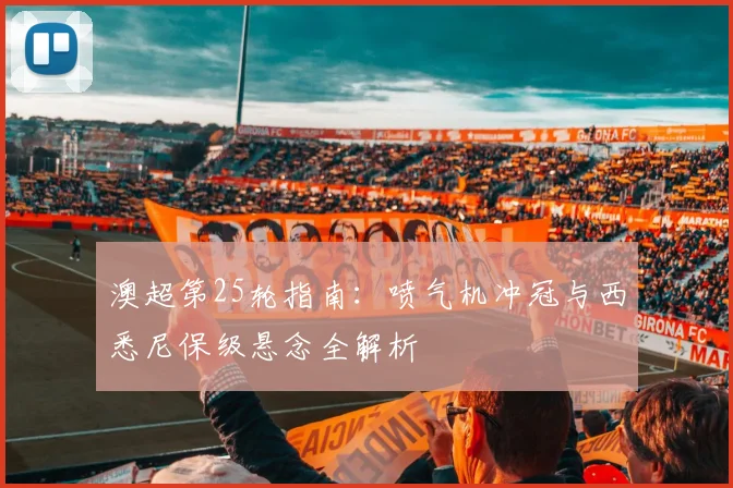 澳超第25轮指南:喷气机冲冠与西悉尼保级悬念全解析